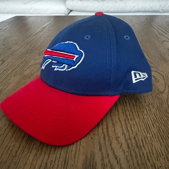 Buffalo Bills New Era 9Forty Adjustable Strapback trucker Hat Blue Red NFL - Picture 2 of 4